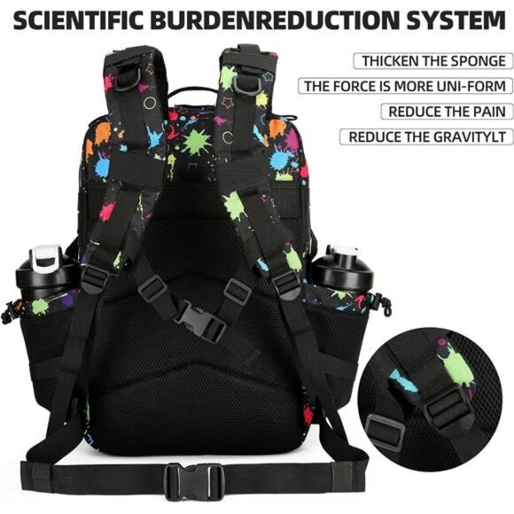 45L Tactical Assault Backpack 3 day assault pack with Molle Waterproof Backpack - Picture 6 of 6